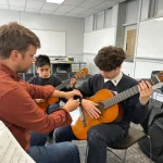 Co-Founder, Matthew, Rohde, working with new Detroit students at Holy Redeemer