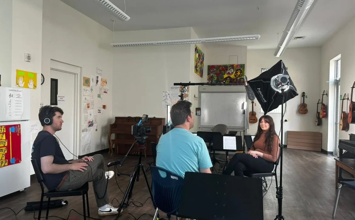 Kithara Project received significant funding to produce a program-wide promotional video. Sky Sabin Productions is interviewing Boston instructor, Ceili Connors. June 2024