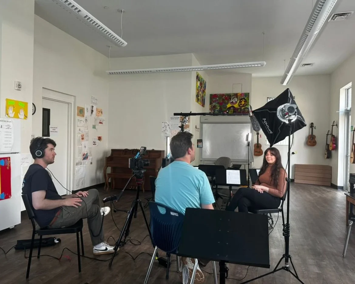 Kithara Project received significant funding to produce a program-wide promotional video. Sky Sabin Productions is interviewing Boston instructor, Ceili Connors. June 2024